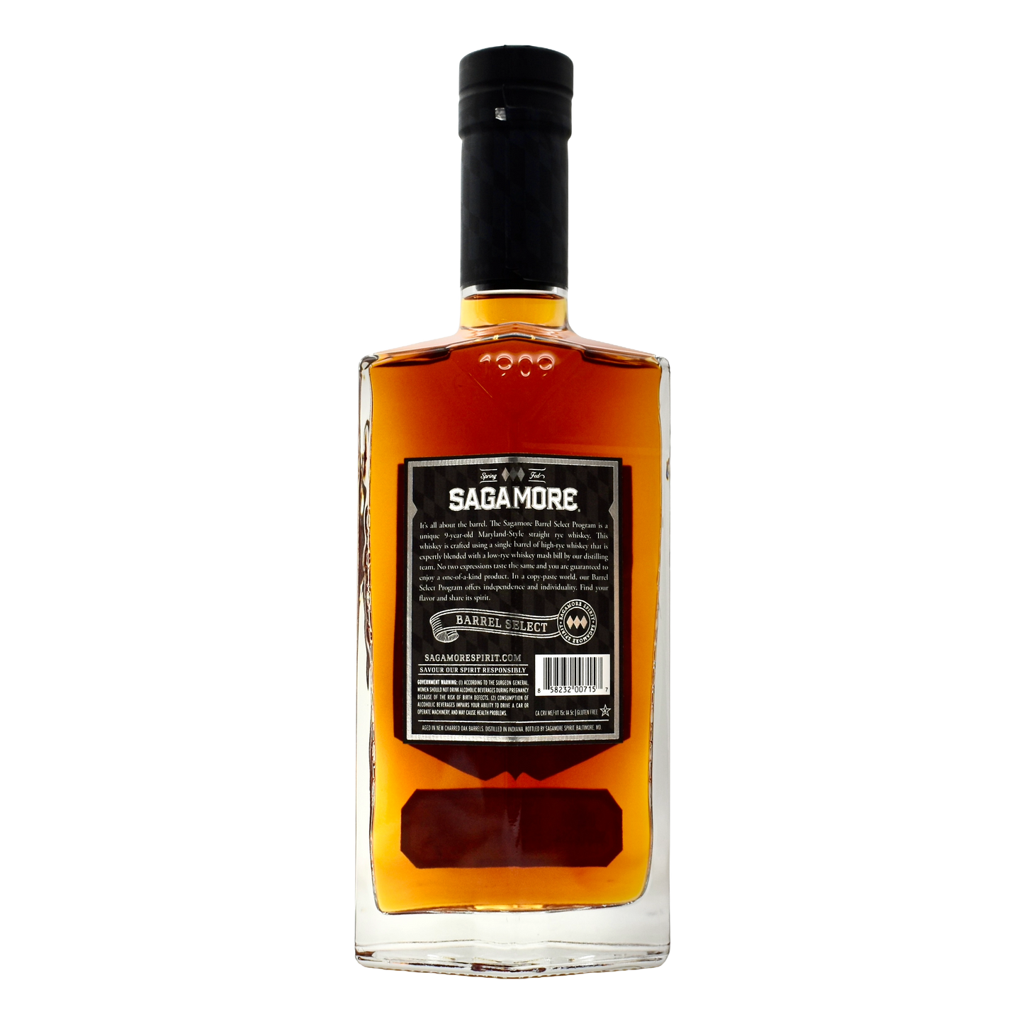 Sagamore Spirit 9 Year Rye Whiskey 750ml [Unwind Store Pick]