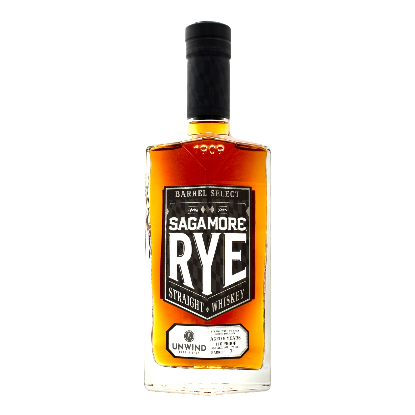 Sagamore Spirit 9 Year Rye Whiskey 750ml [Unwind Store Pick]