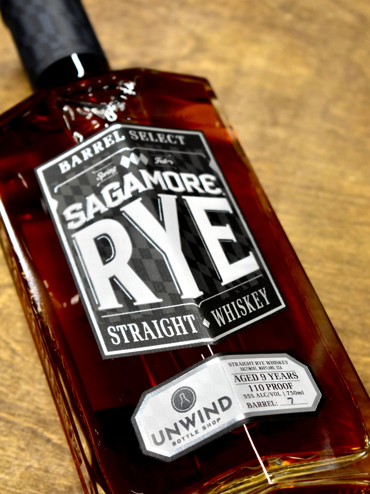Sagamore Spirit 9 Year Rye Whiskey 750ml - Selected by Unwind