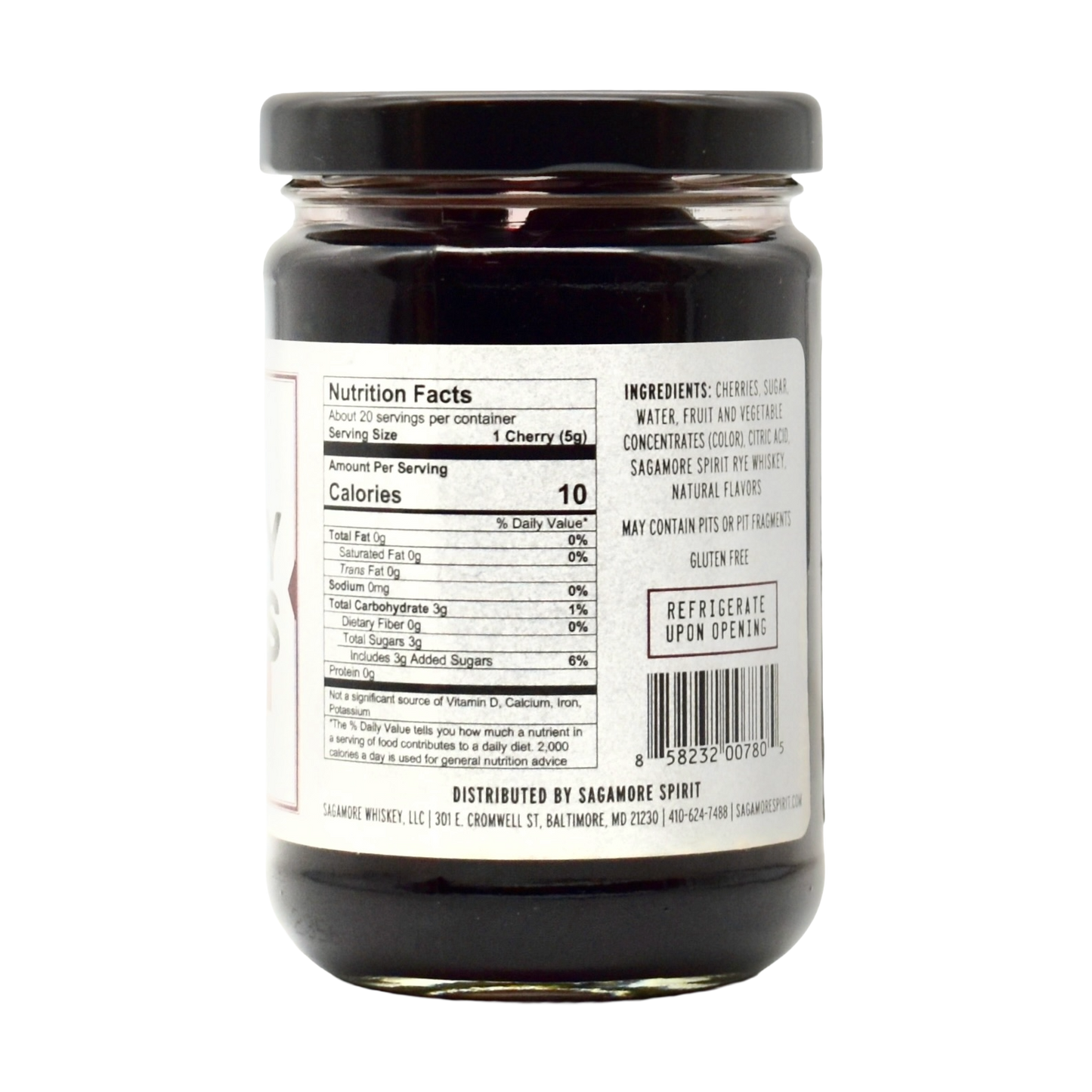 Sagamore Whiskey Cherries 10.5oz