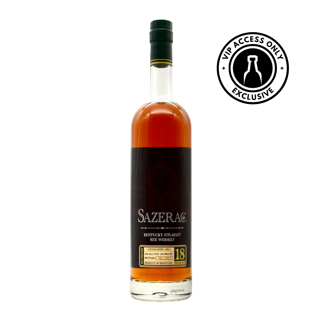 Sazerac 18 Year Rye Whiskey 750ml | VIP Access