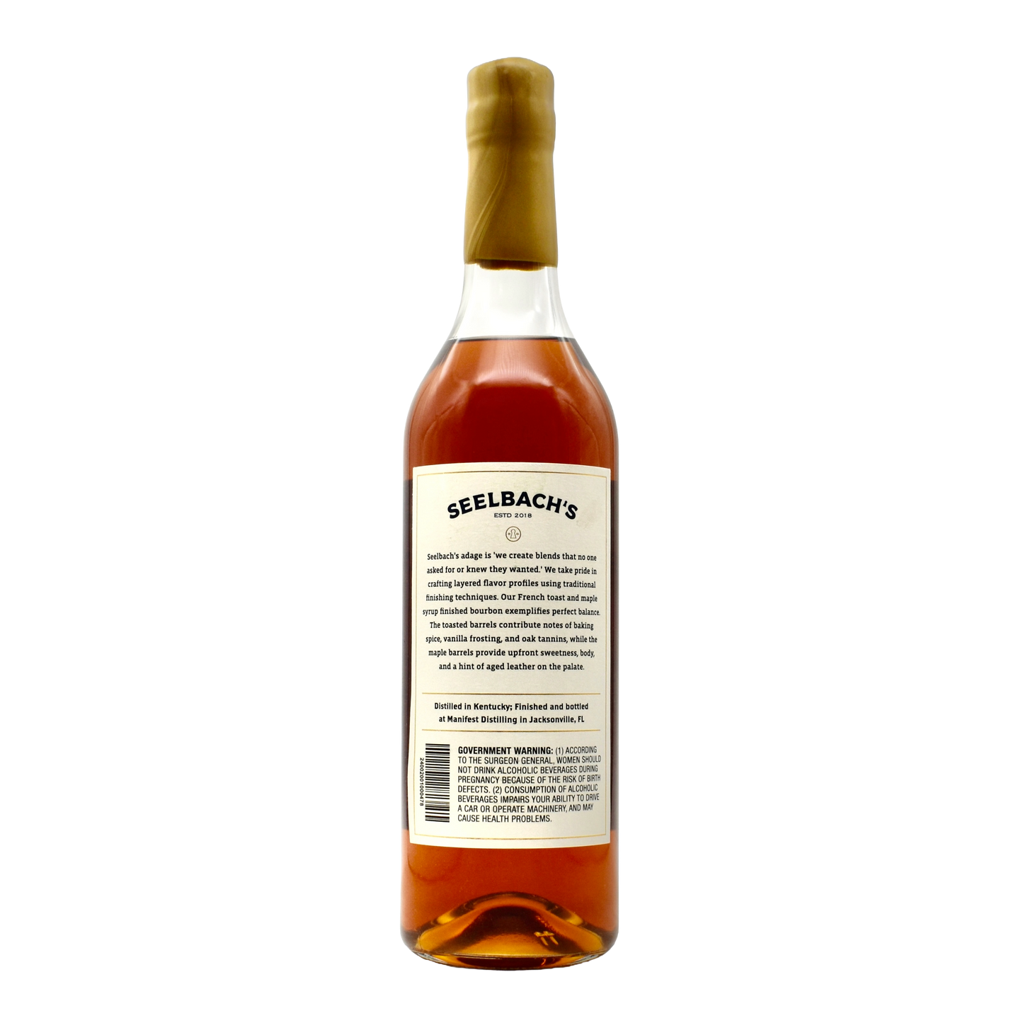 Seelbach's Private Reserve Toasted French Oak & Maple 750ml