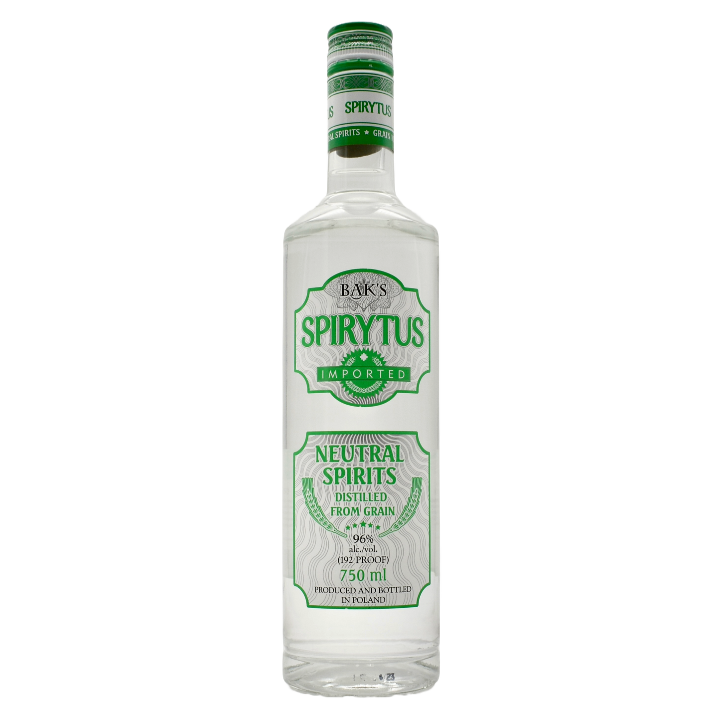 Bak's Spirytus Neutral Spirits 192pf 750ml