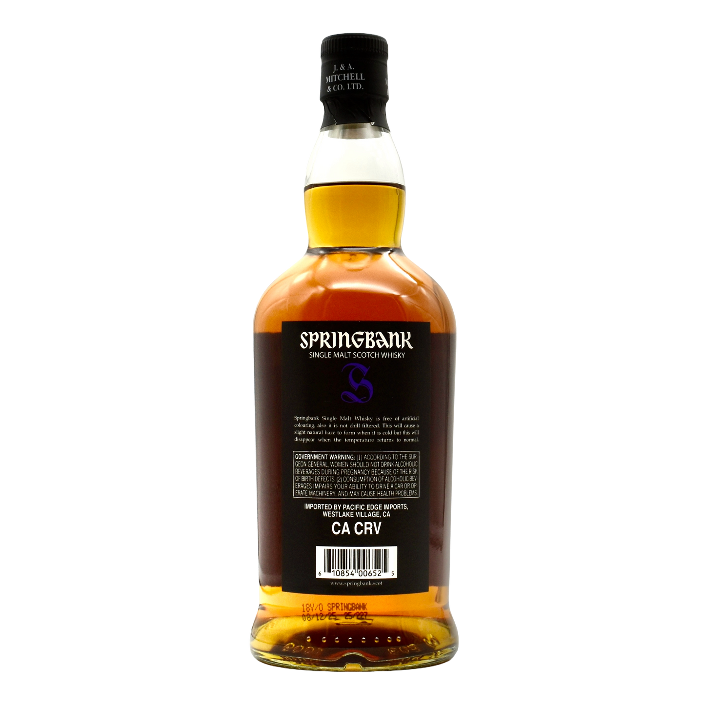 Springbank 18 Year Single Malt Scotch Whisky 700ml | Club Members Only