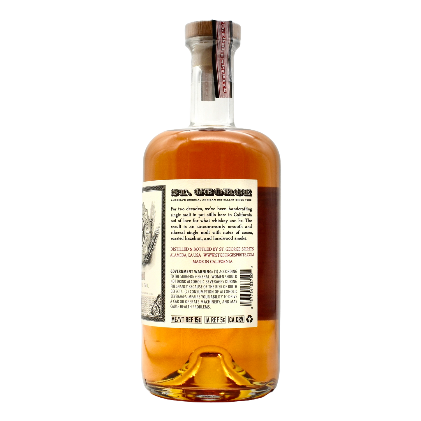 St George Single Malt Whiskey 750ml