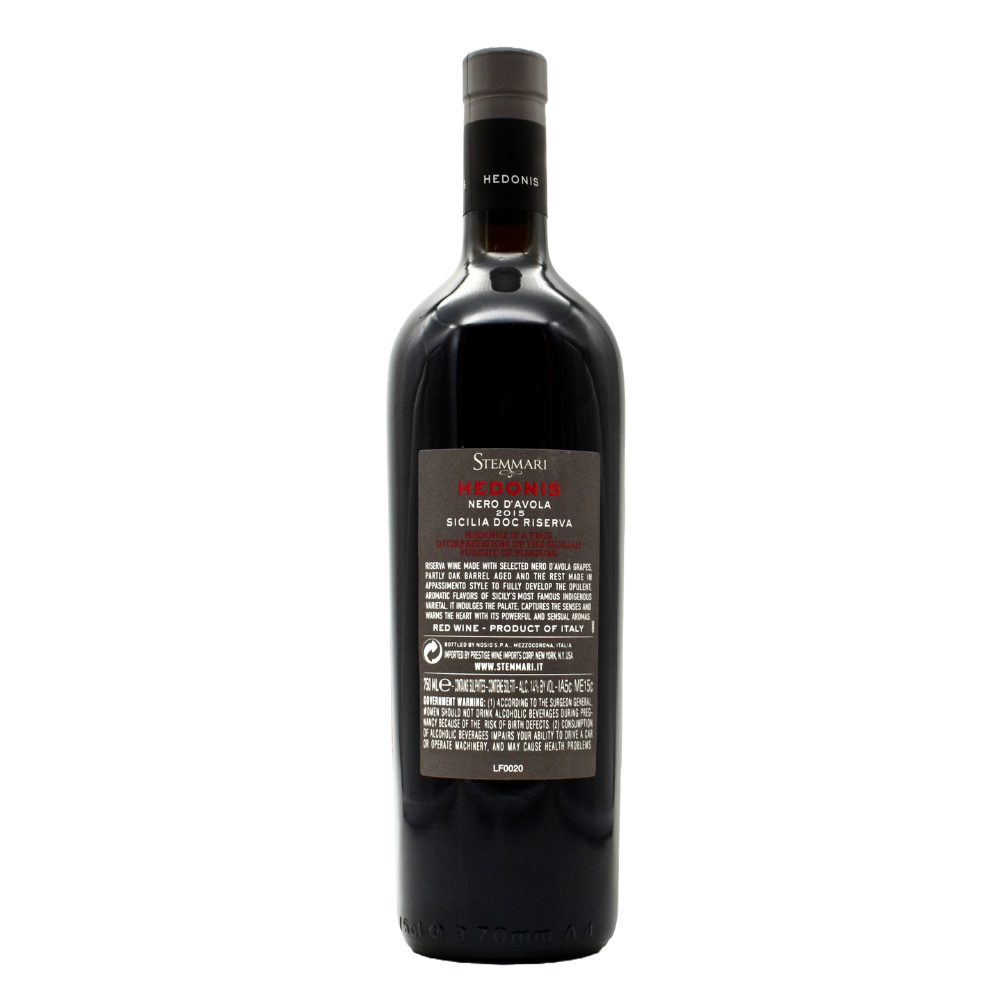 Stemmari Sicilia Rosso Hedonis 750ml