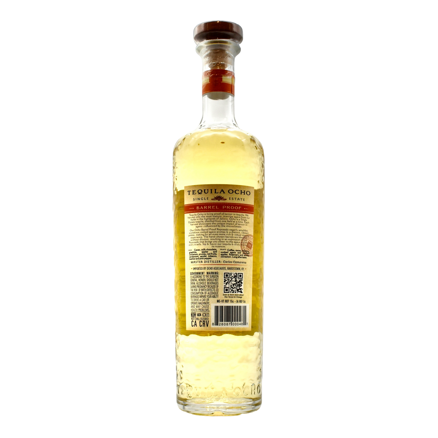 Tequila Ocho Reposado Barrel Proof 750ml