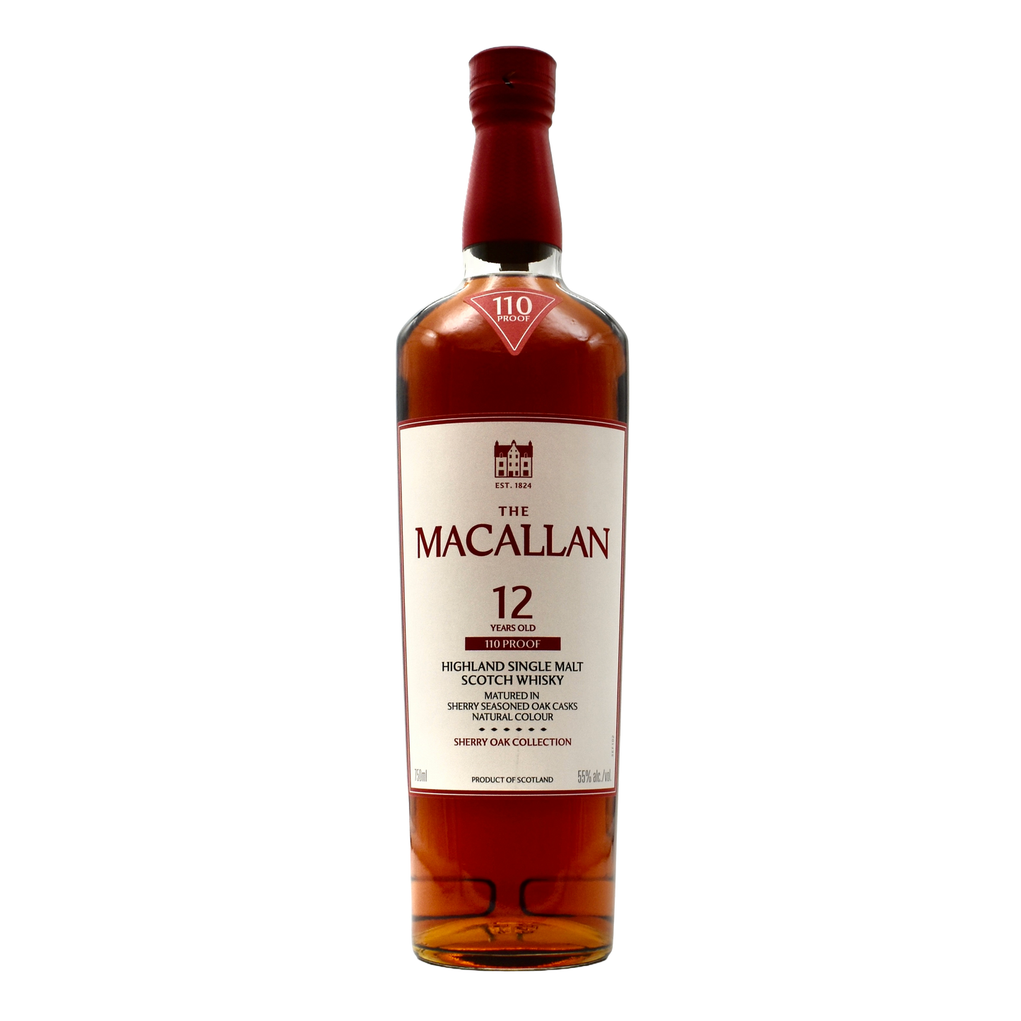 The Macallan Sherry Oak 12 Year Single Malt Scotch Whisky 110