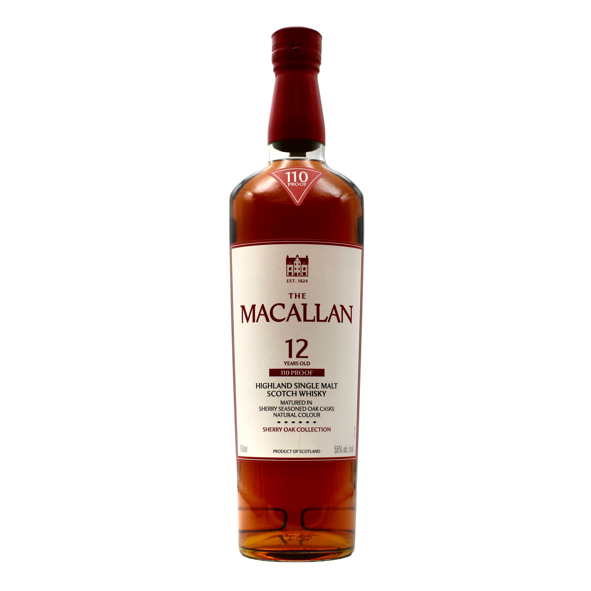 The Macallan Sherry Oak 12 Year Single Malt Scotch Whisky 110