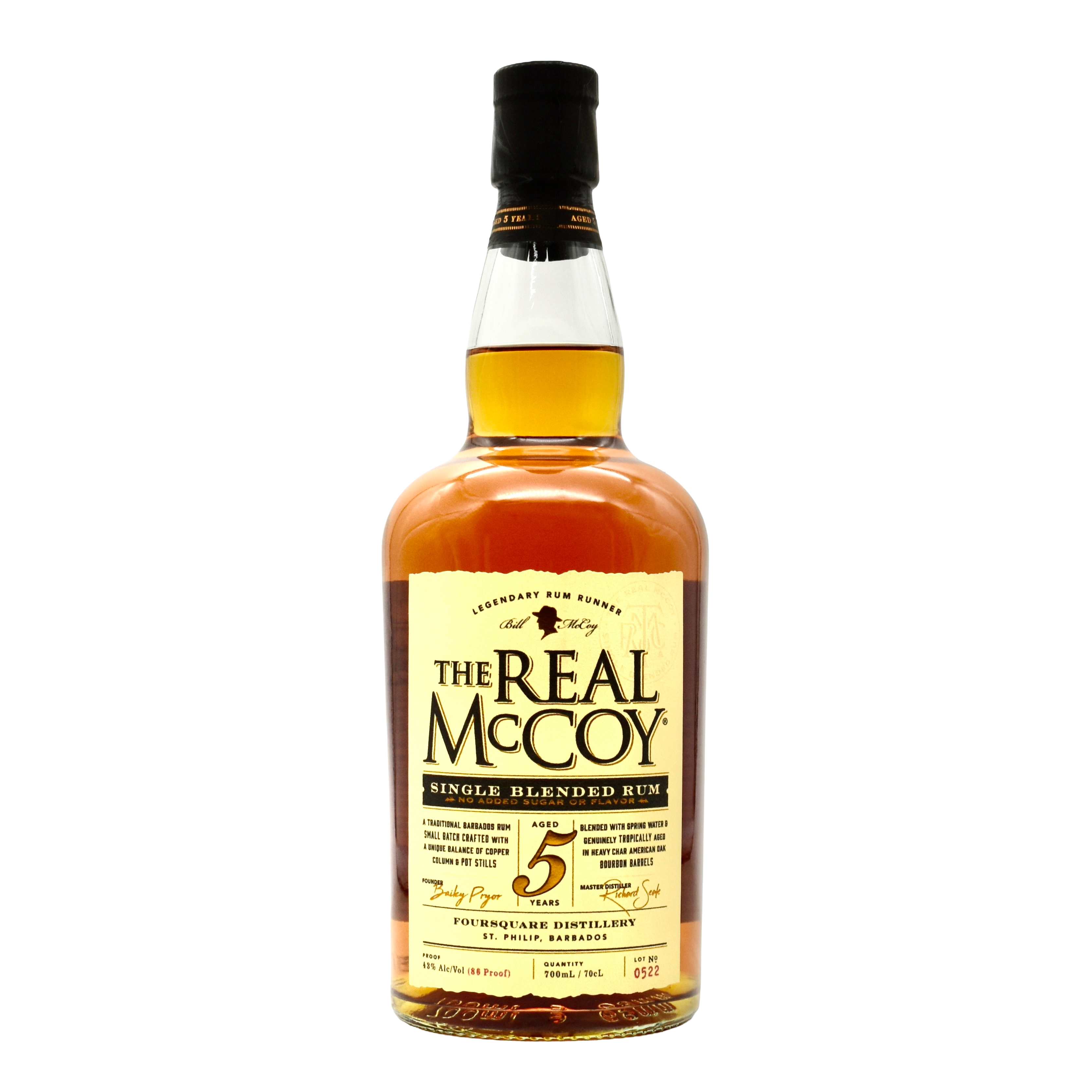 The Real McCoy Rum 5 Year 700ml | Premium Aged Barbados Rum – Unwind ...