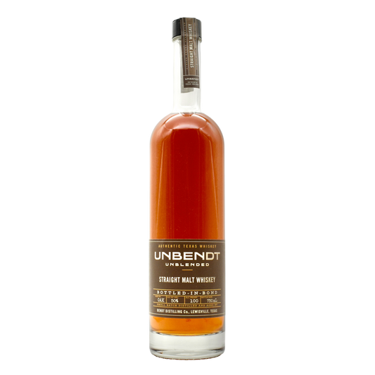 Unbendt Straight Malt Whiskey Bottled In Bond 750ml