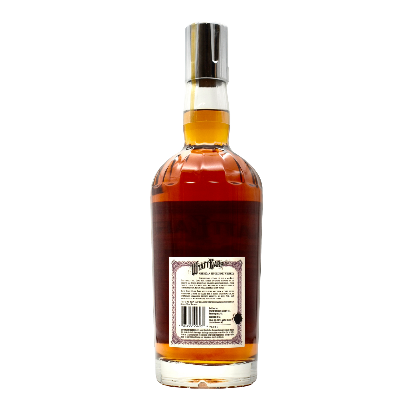 WWS Wyatt Earp 13 Year American Whiskey Hazmat ~160 Proof 750ml