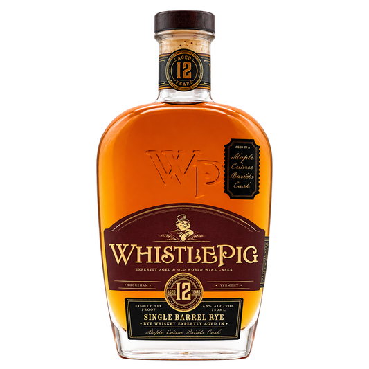 WhistlePig 12 Year Old World Single Barrel Maple Crème Brûlée Cask Rye Whiskey