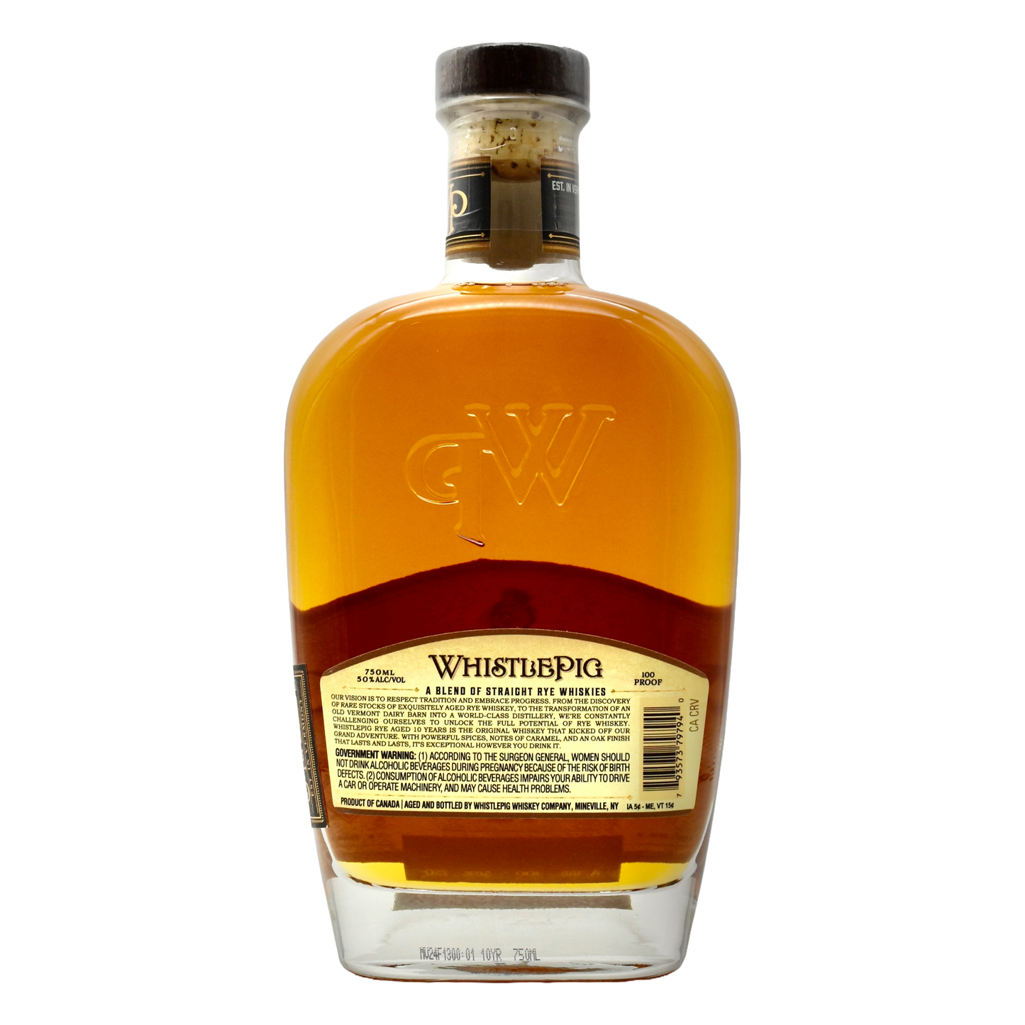 Whistlepig 10yr Rye Whiskey 750ml