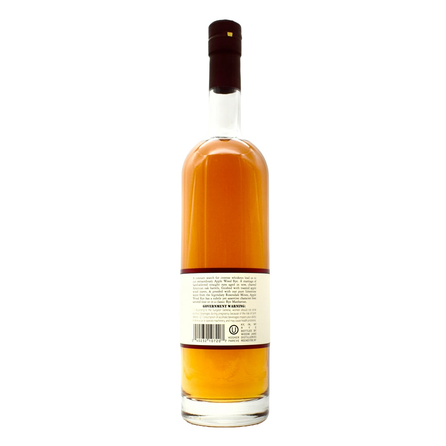 Widow Jane Rye Whiskey Apple Wood 750ml