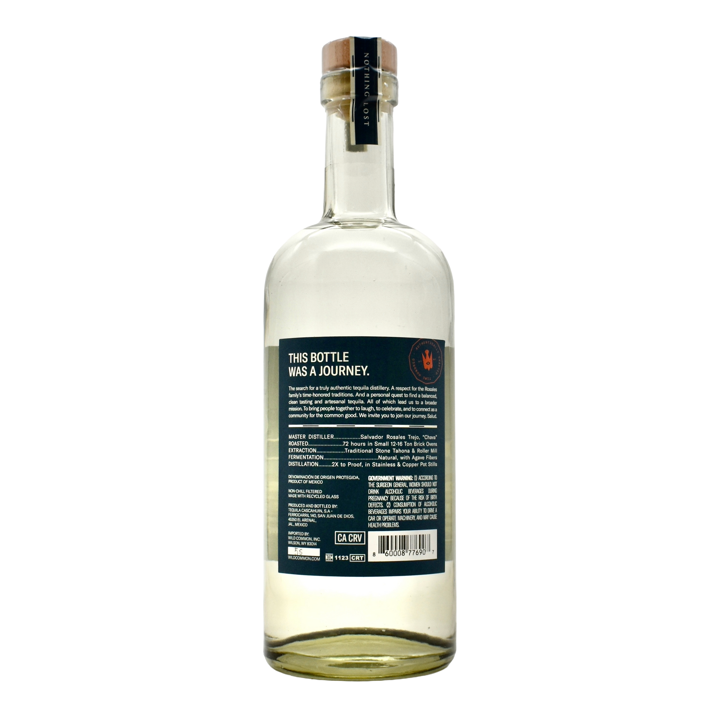 Wild Common Tequila Still Strength Blanco 750ml