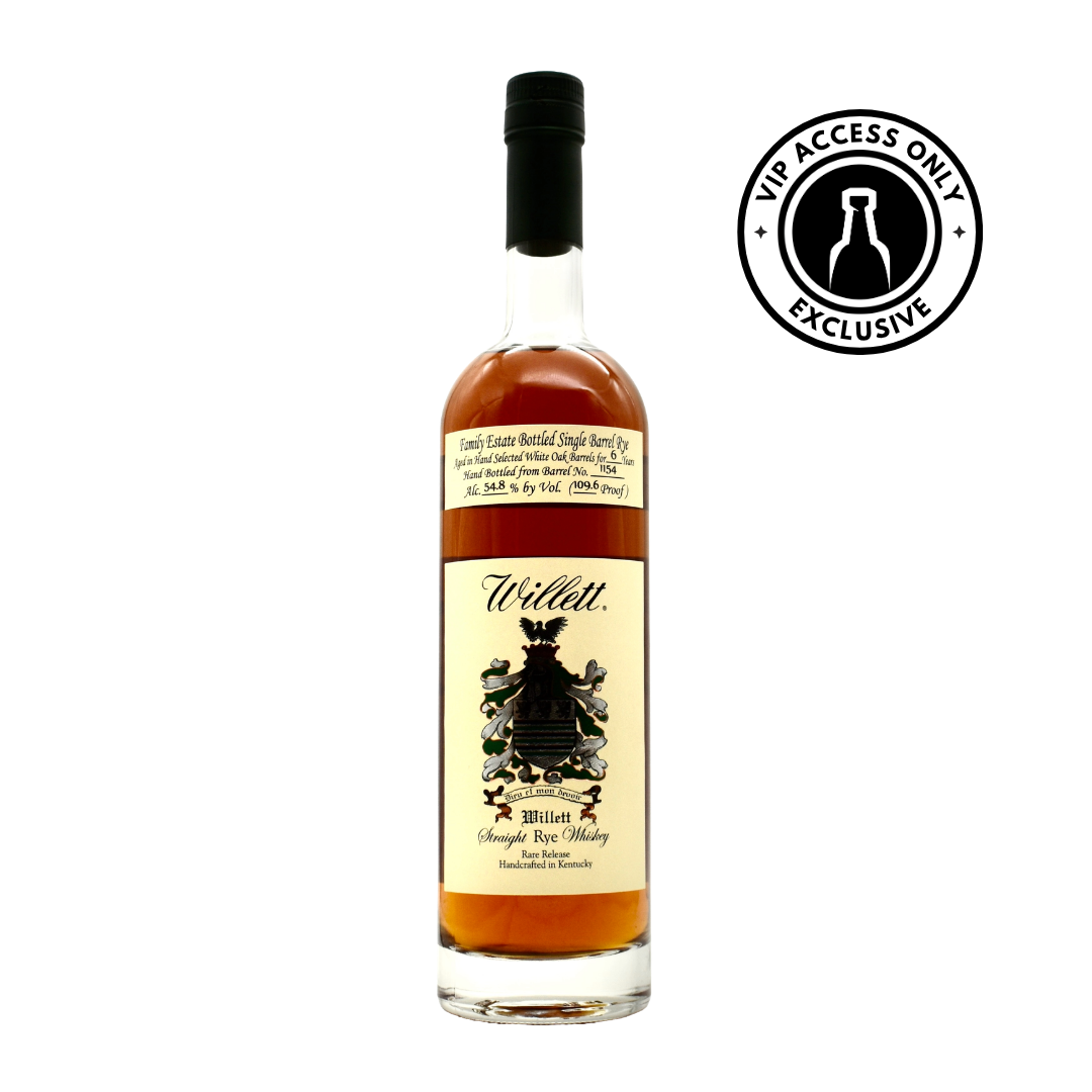Willett Single Barrel Rye Whiskey 6 Year #1154 750ml | VIP Access