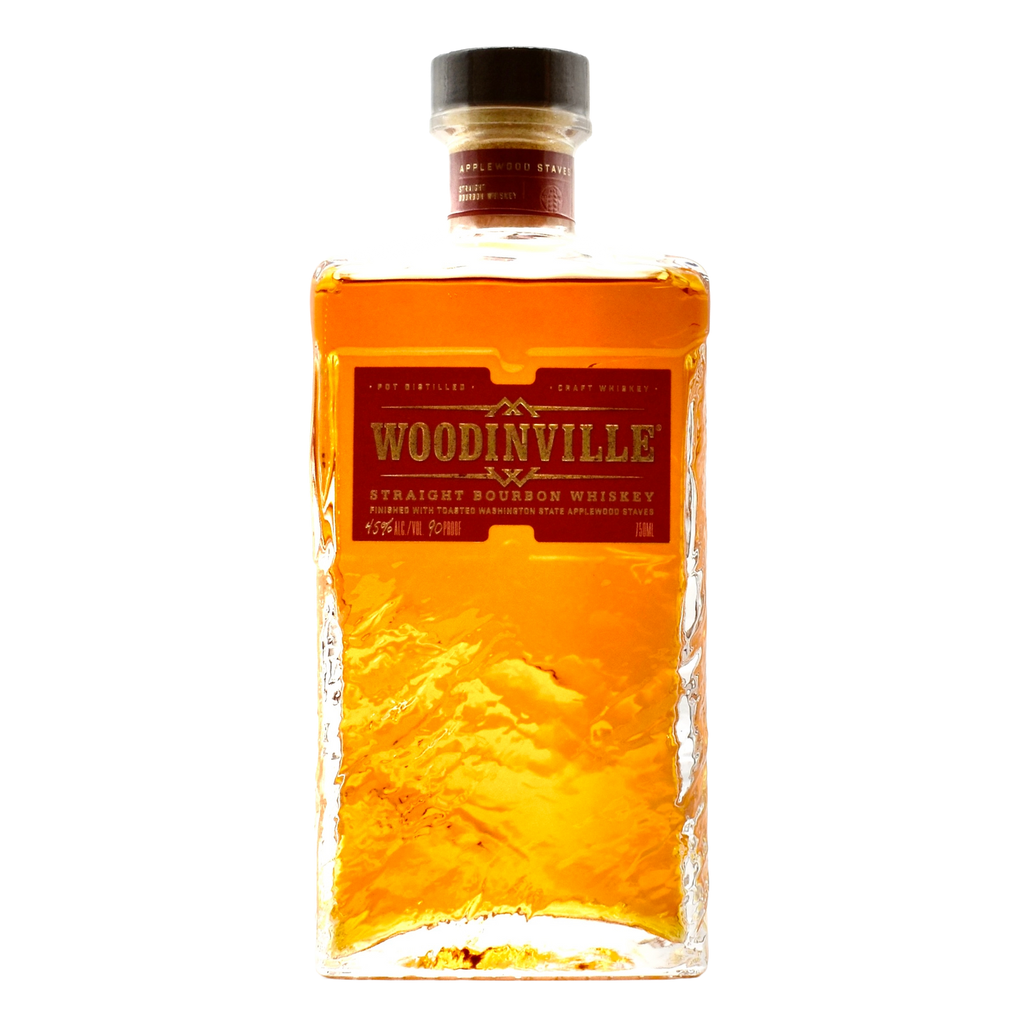 Woodinville Whiskey Co. Straight Bourbon Finished with Toasted Applewood Staves 750ml