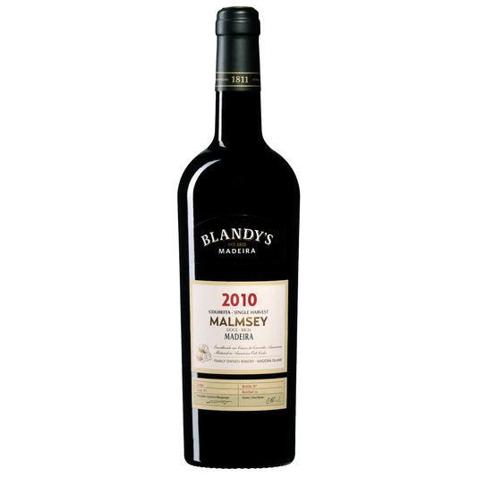 Blandy's Colheita Malmsey Madeira 2010, 750 mL, front bottle view