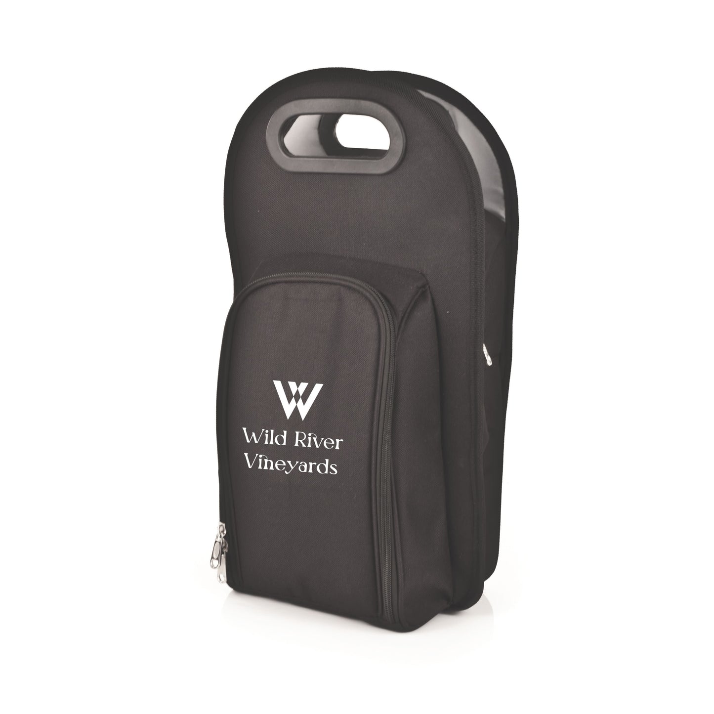Metro Insulated 2-Bottle Tote Set in Black