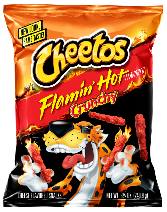 Cheetos Crunchy Flamin' Hot Cheese Flavored Snacks 8.5 oz