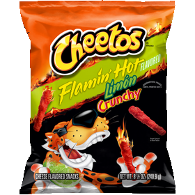 Cheetos Crunchy Flamin' Hot Limon Cheese Flavored Snacks 8.5 oz