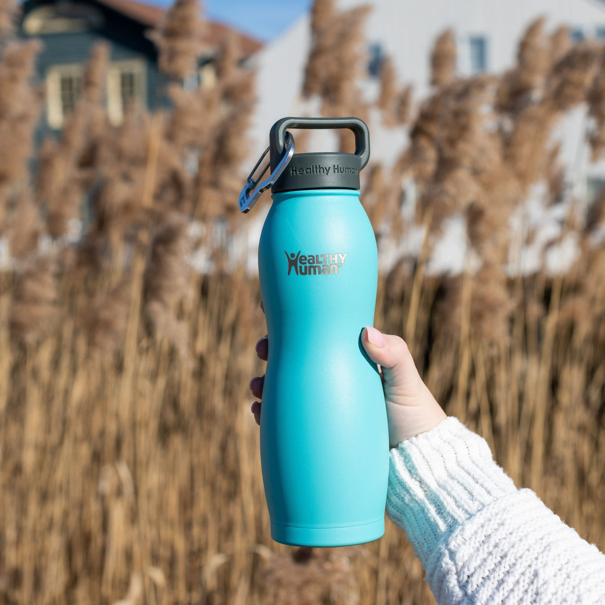 The Curve Water Bottle in Glacier, 21 oz