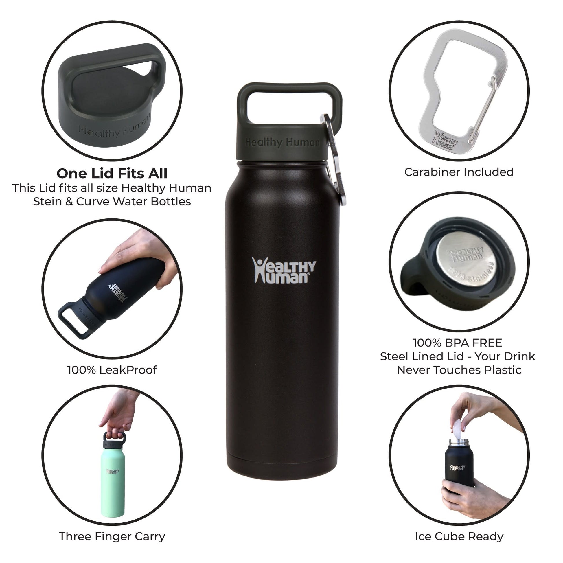 The Stein Water Bottle in Rose, 21 oz