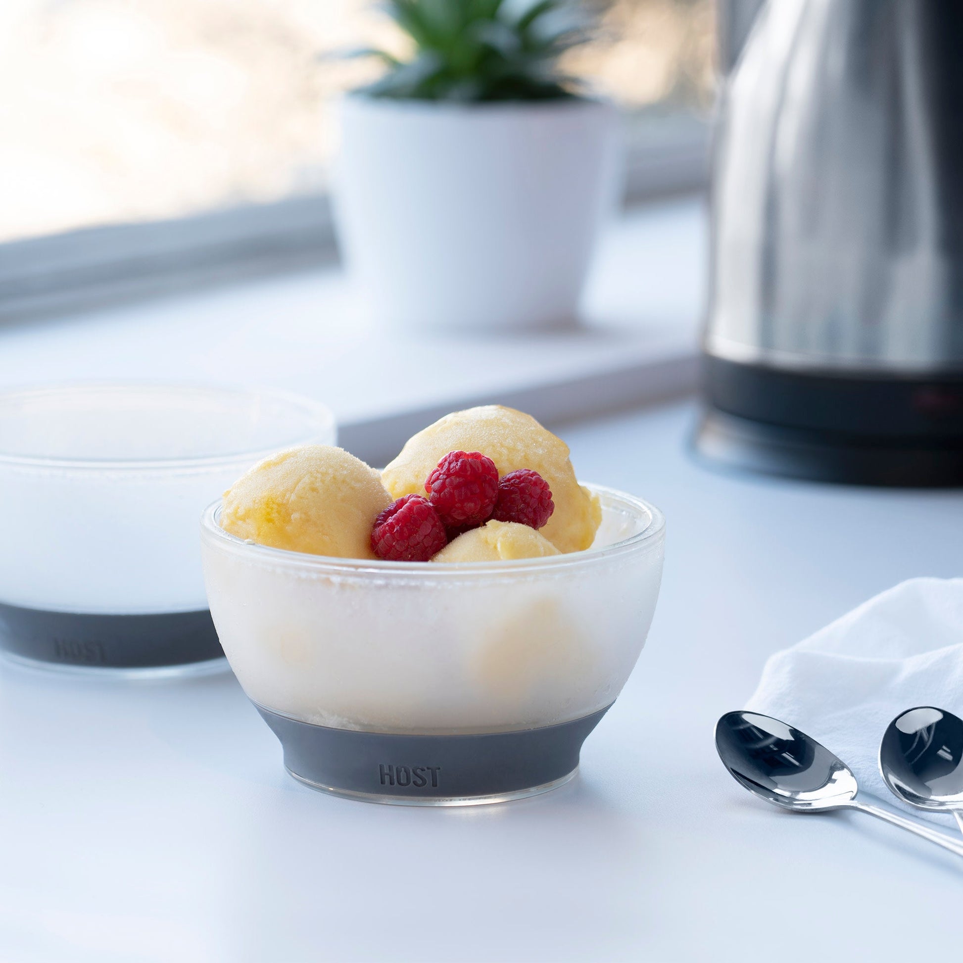 Ice Cream FREEZE Cooling Bowl in Gray, Set of 2