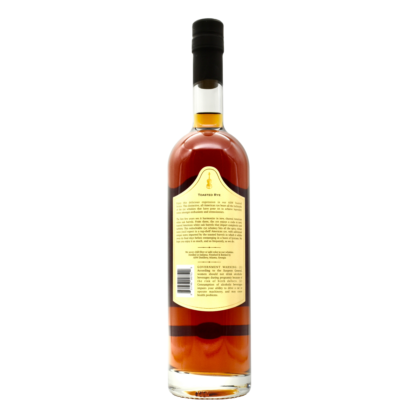 ASW Distillery Fiddler Toasted Rye 750ml