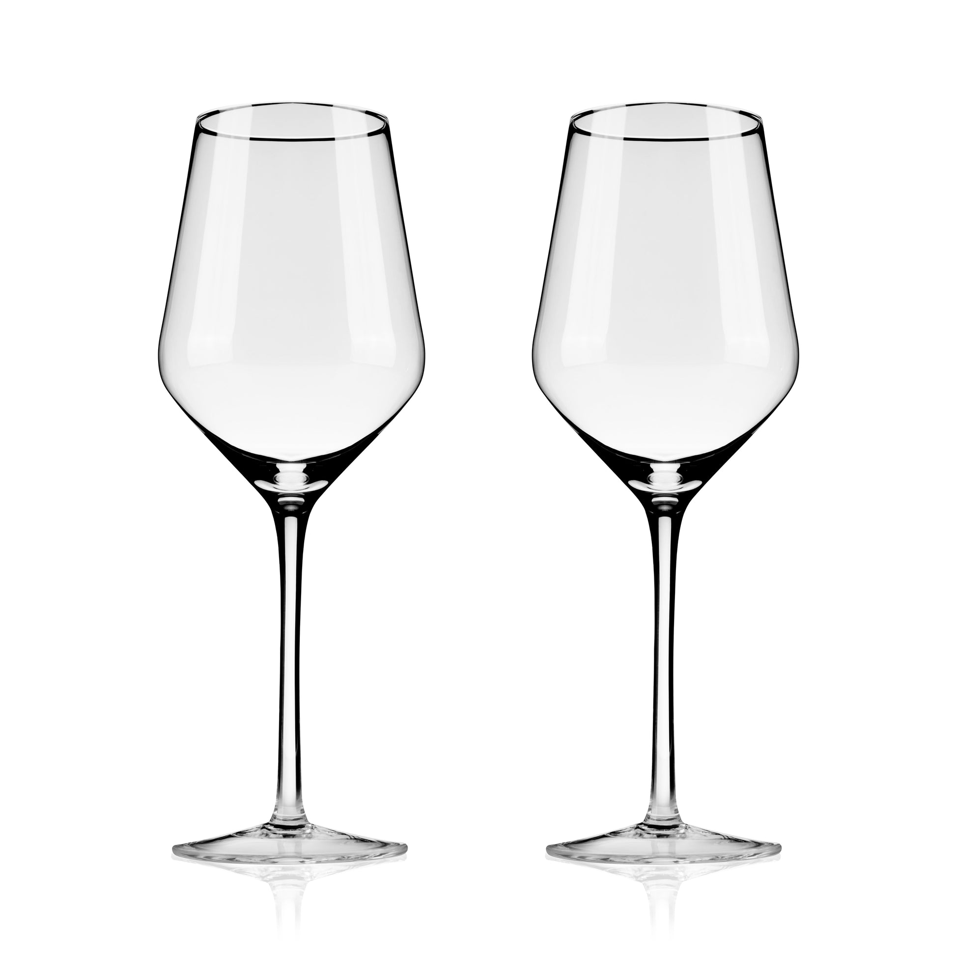 Raye Crystal Angled Chardonnay Glasses, Set of 2