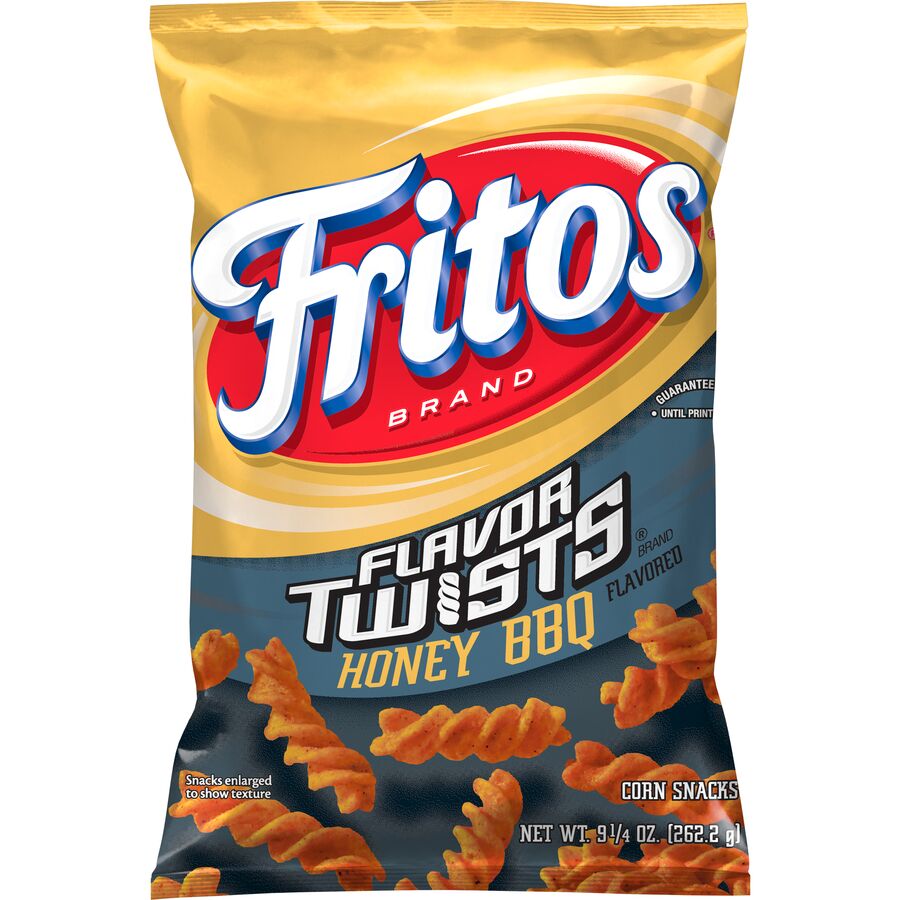 Fritos Twists Honey BBQ Flavored Corn Snacks 9.25 oz