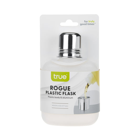 Rogue 6 oz Plastic Flask in White