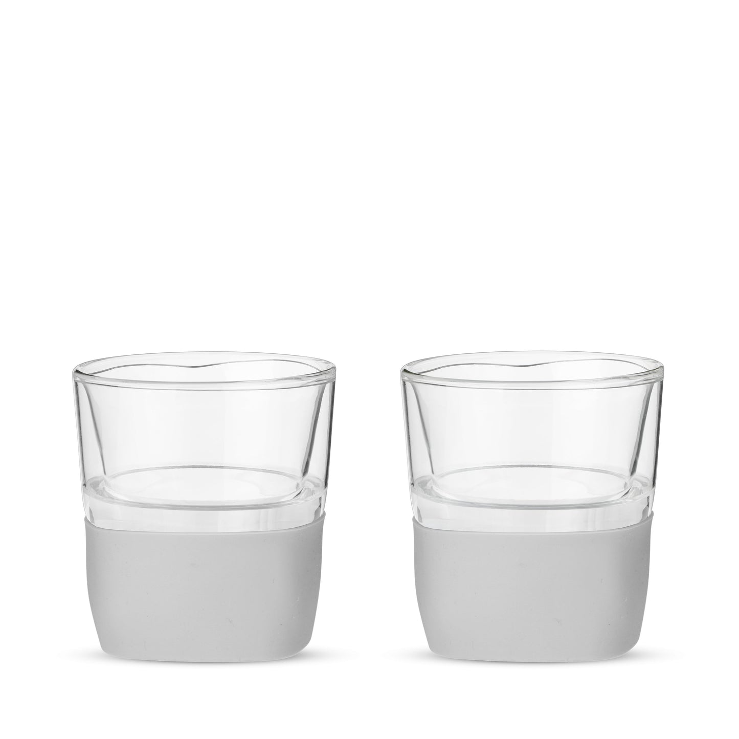 Glass FREEZE Whiskey Cooling Cup in Gray, Set of 2