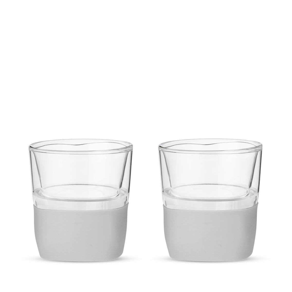 Glass FREEZE Whiskey Cooling Cup in Gray, Set of 2