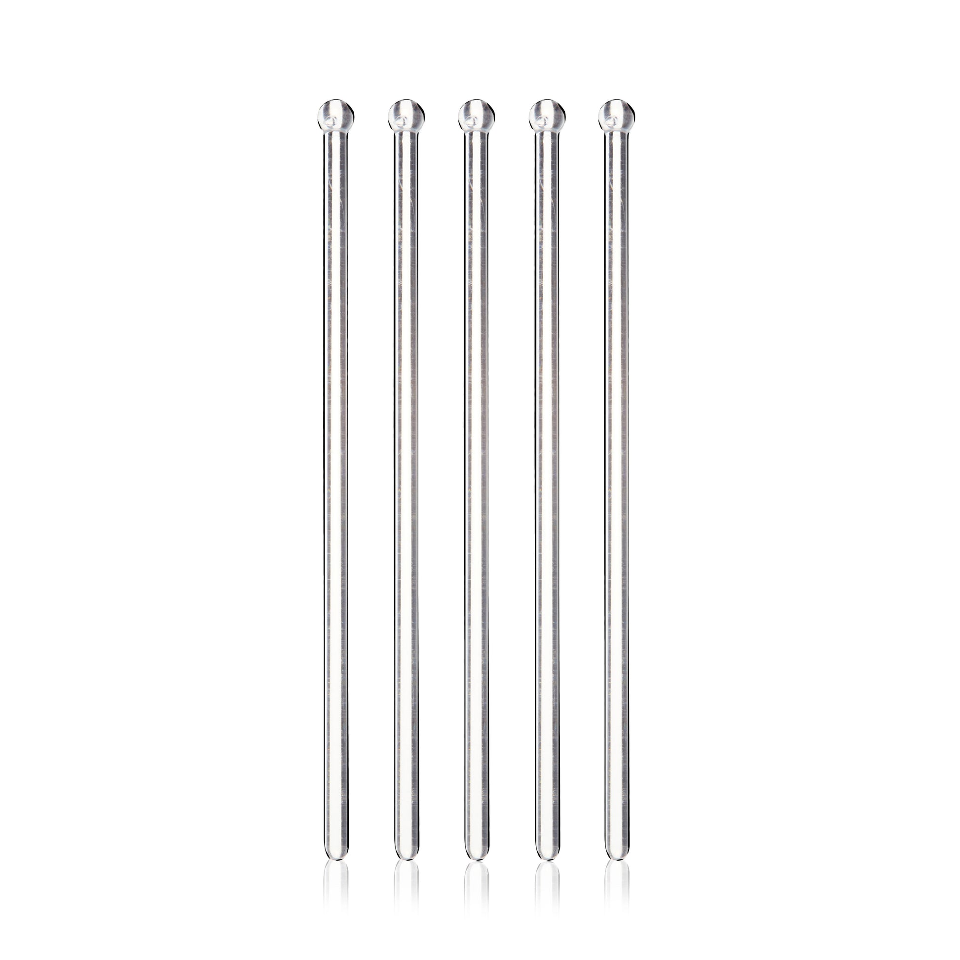 Cocktail Plastic Stir Sticks in Clear, Set of 25