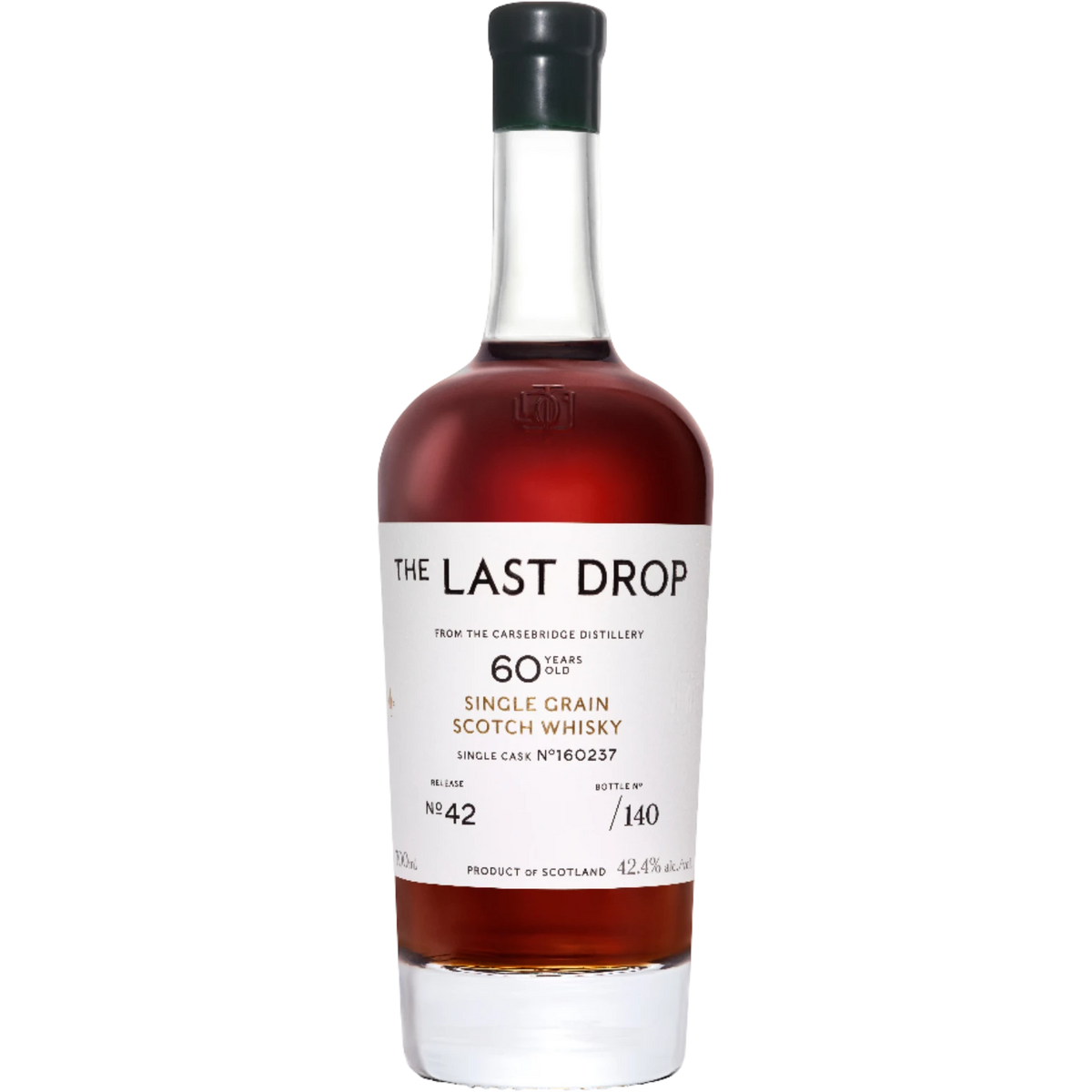 The Last Drop Carsebridge 60 Year Old Single Grain Scotch Whisky Release 42