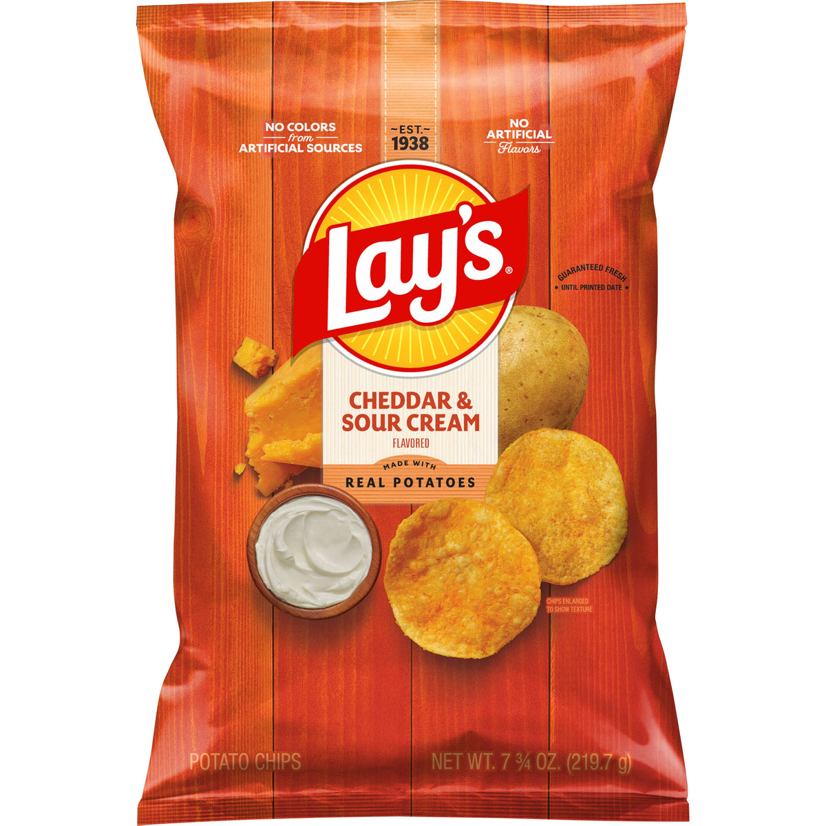 Lay's Cheddar & Sour Cream Flavored Potato Chips 7.75 oz