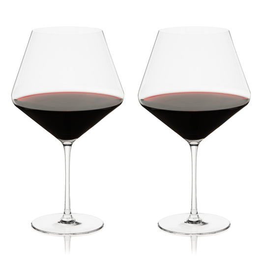 Reserve Liminal Burgundy Wine Glasses, Set of 2