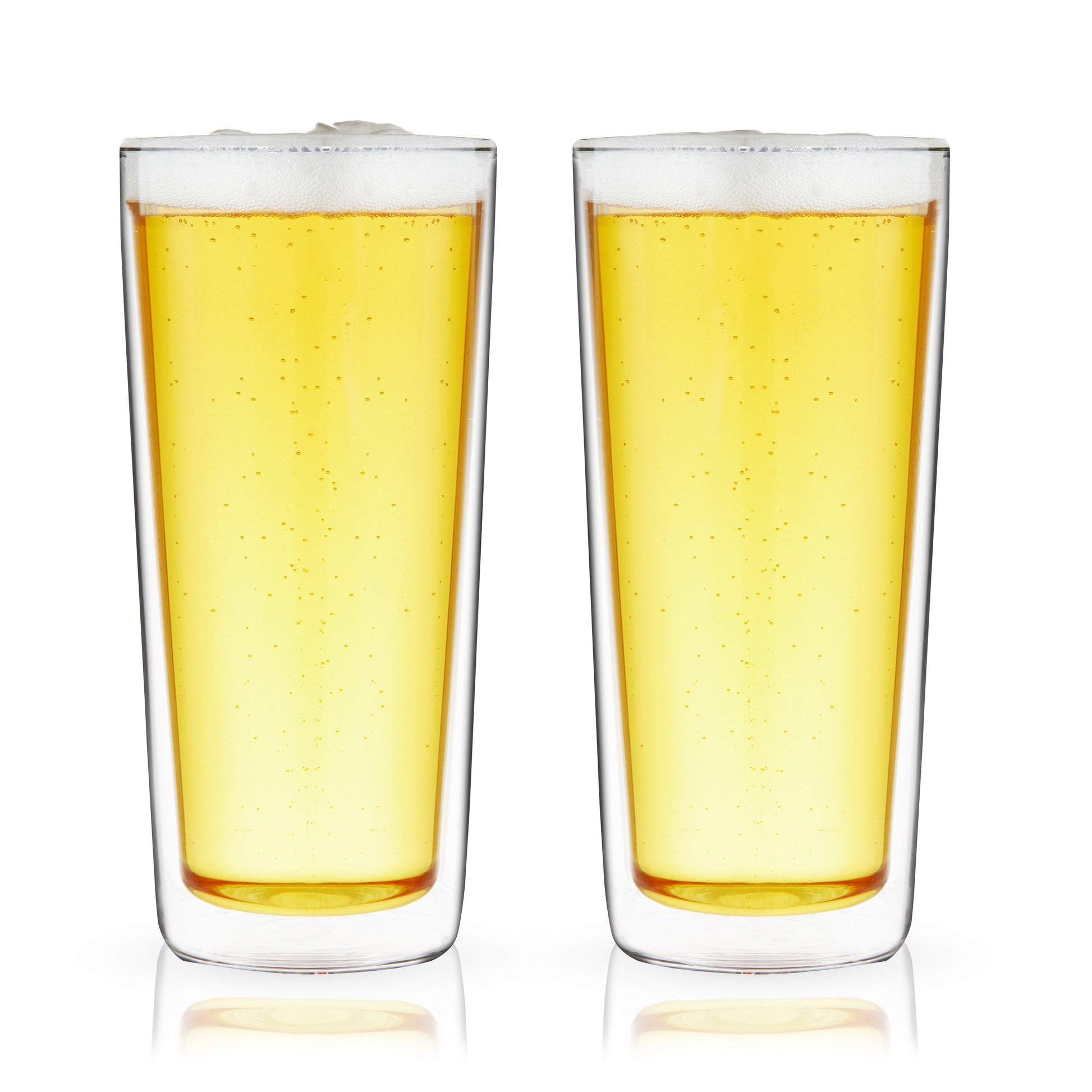 Double Walled Pint Glasses, Set of 2