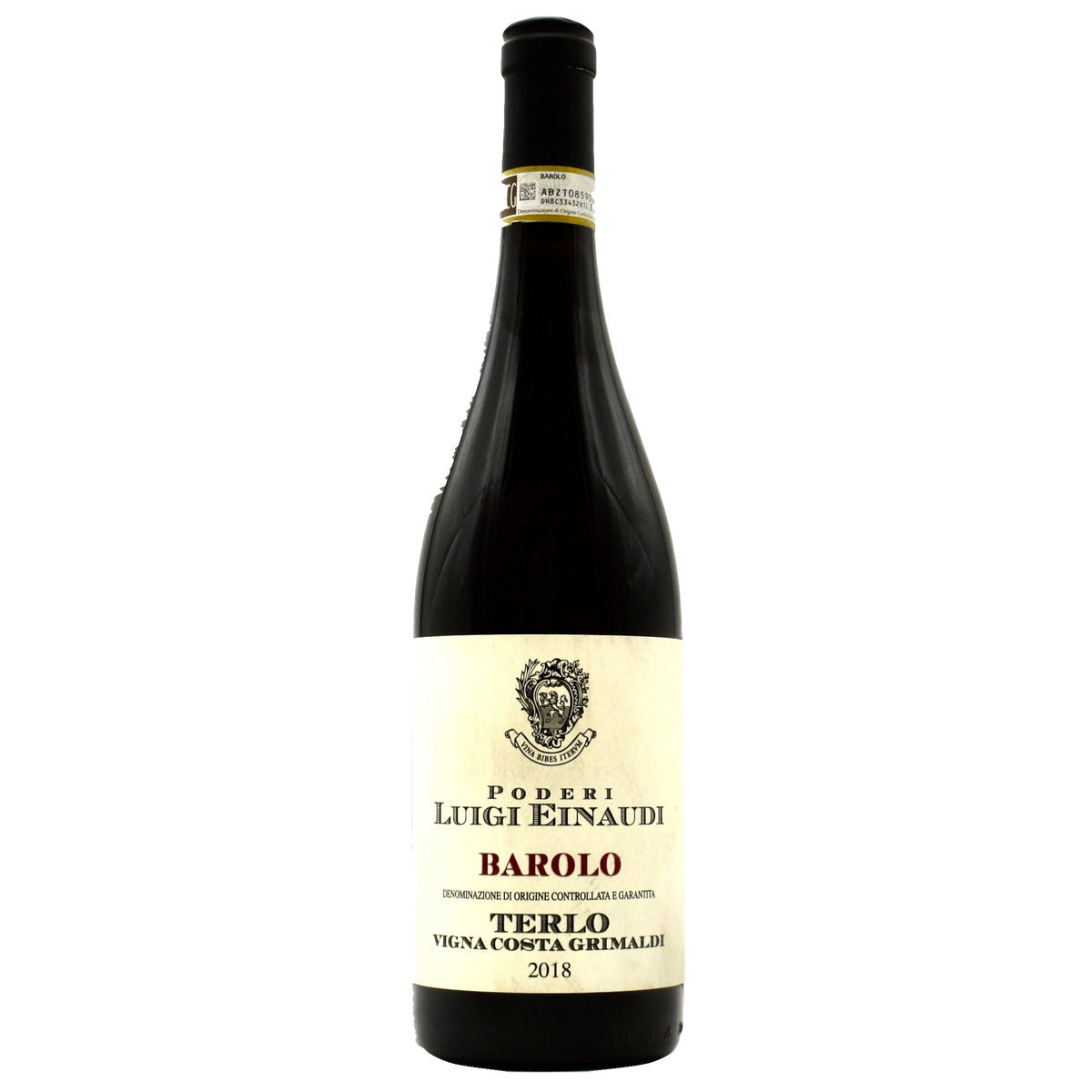 Luigi Einaudi Barolo Costa Grimaldi 2018 front bottle