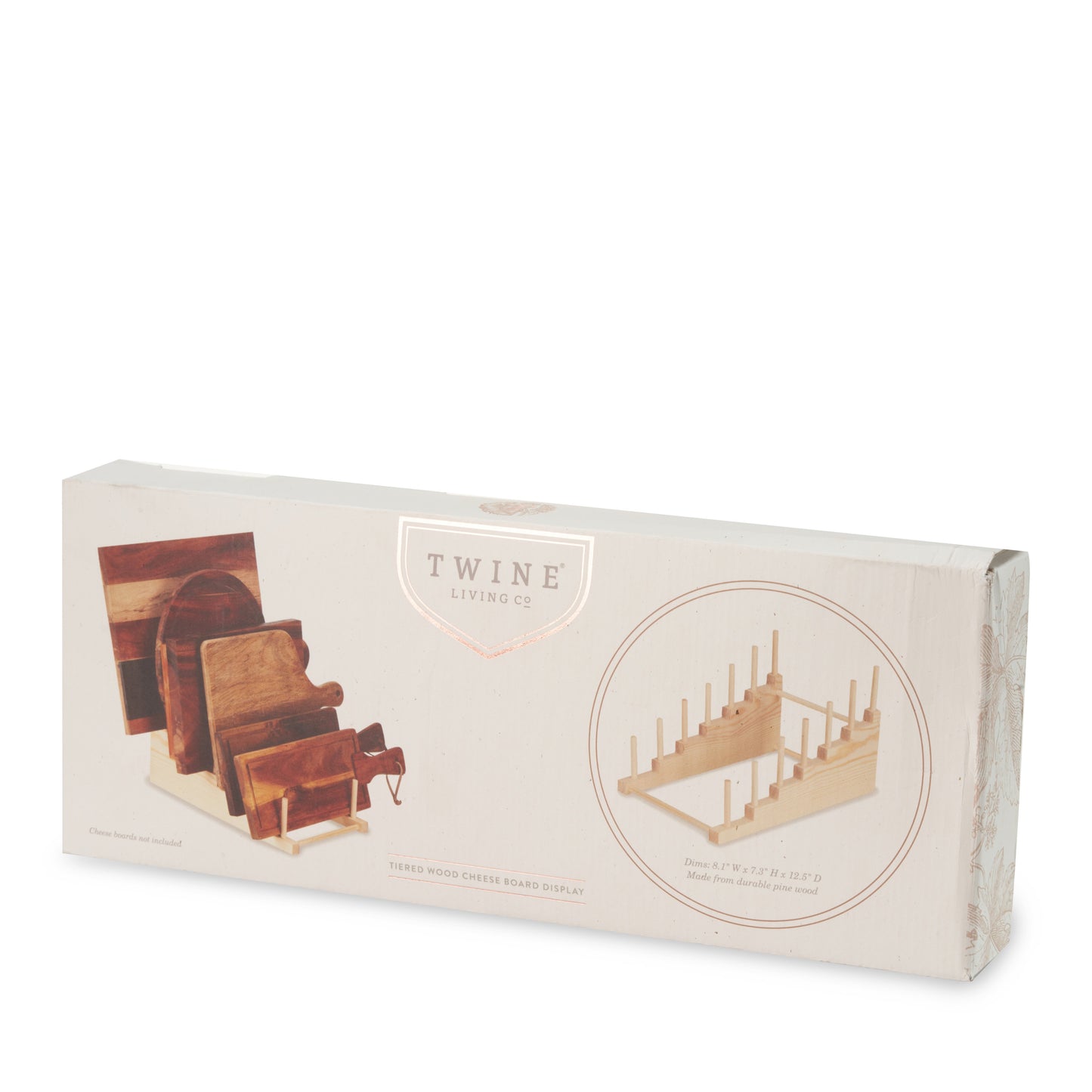 Tiered Wood Cheese Board Display