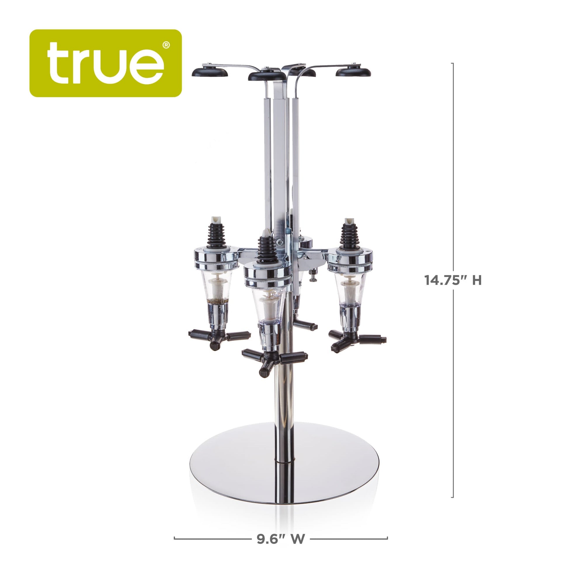Liquor Tap 4-Bottle Liquor Dispenser Stand