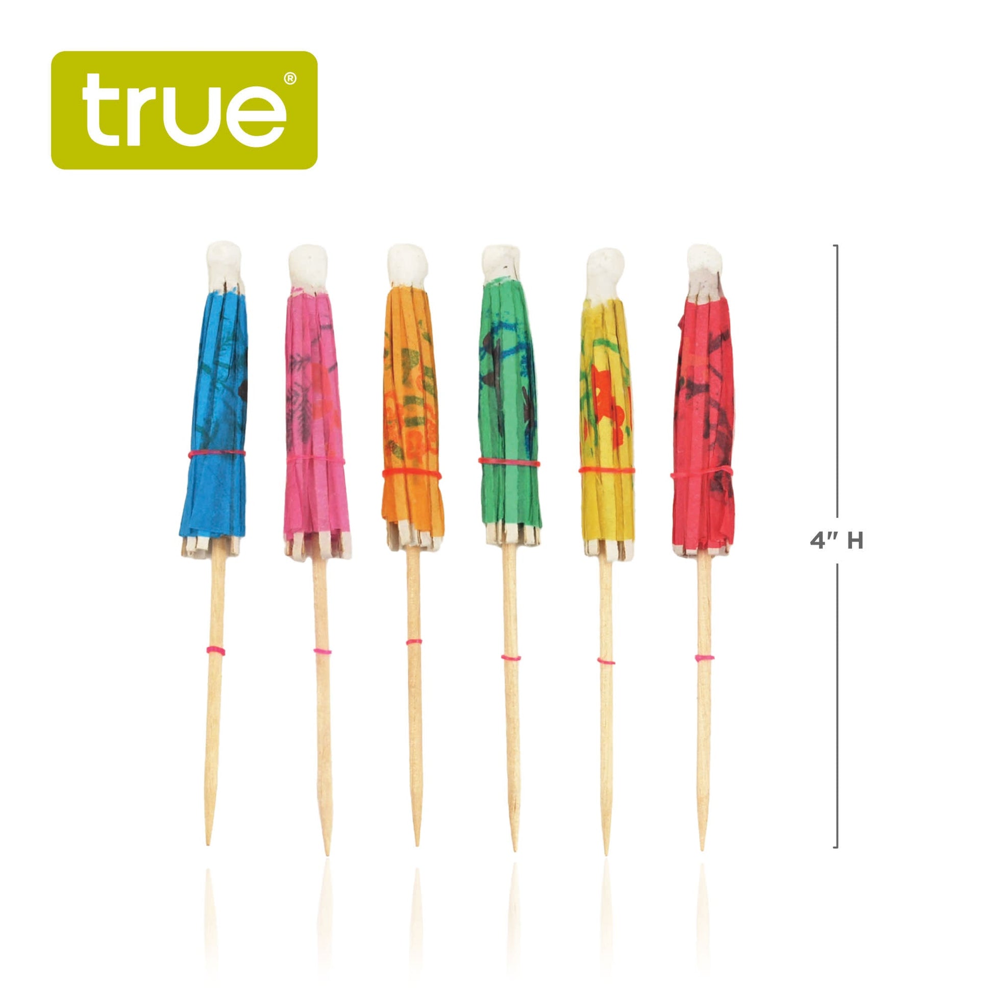 Party Umbrella Cocktail Picks in Assorted Colors, Set of 12