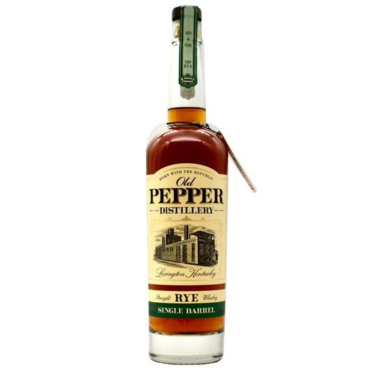 Old Pepper Single Barrel Rye Barrel Proof front bottle
