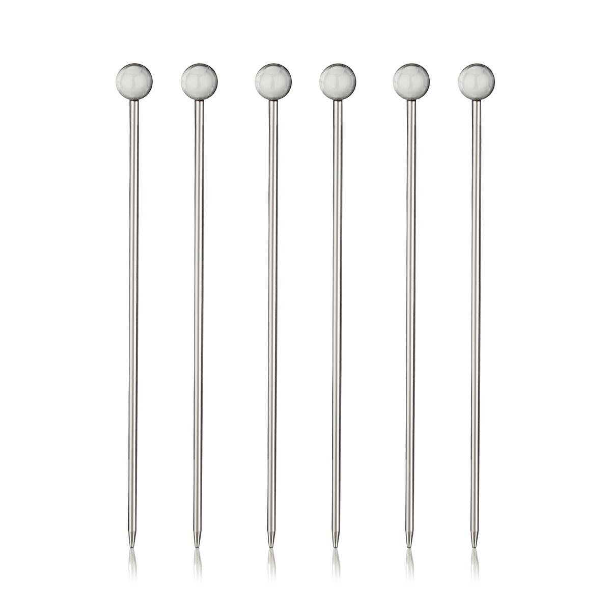 Rockwood Stainless Steel Cocktail Picks, Set of 6