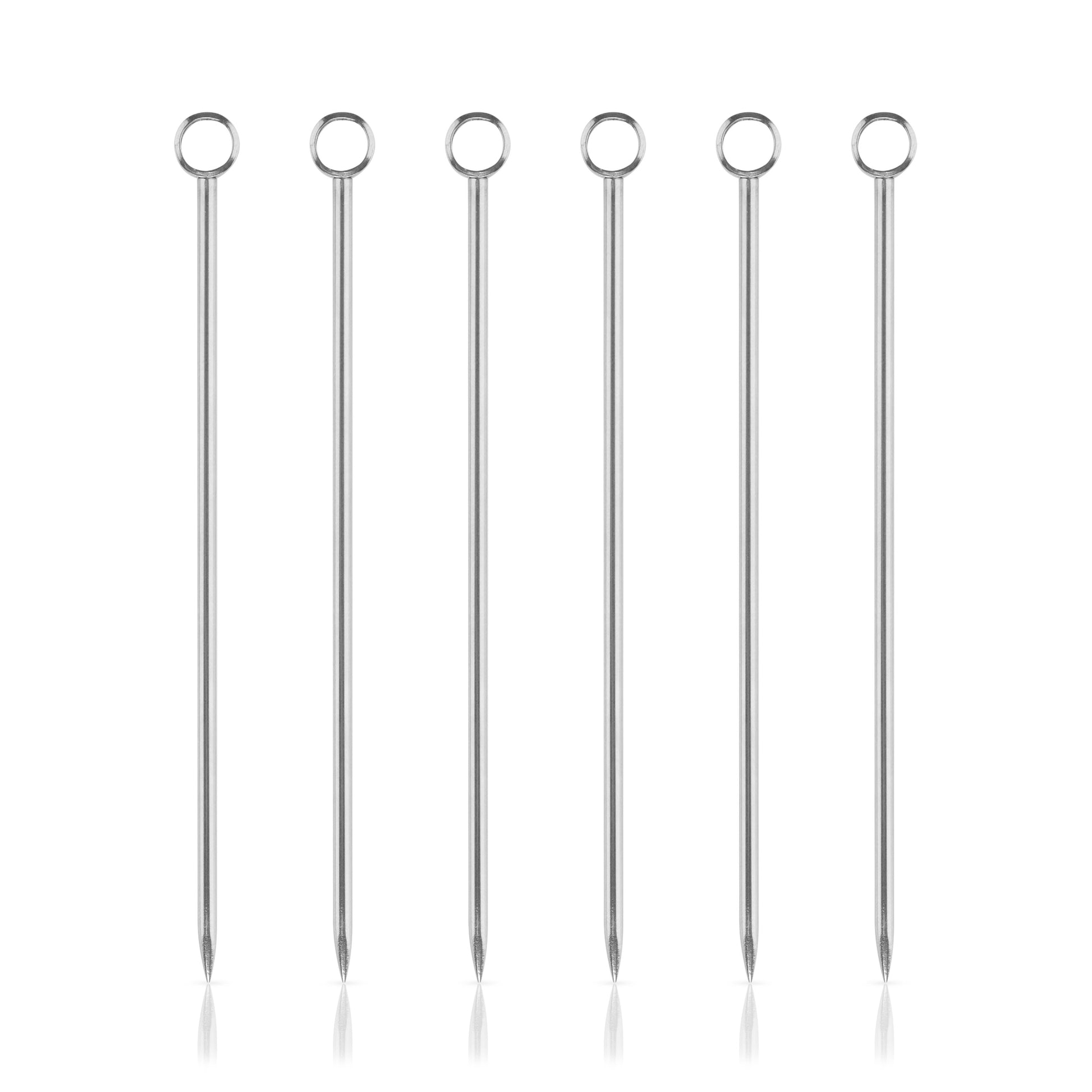 Harrison Cocktail Picks in Stainless Steel, Set of 6