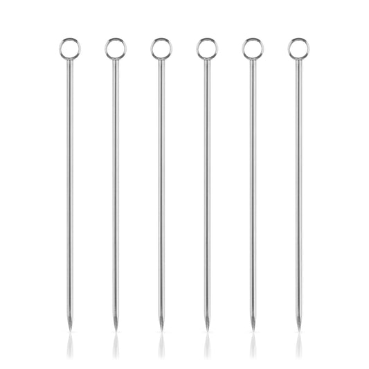 Harrison Cocktail Picks in Stainless Steel, Set of 6