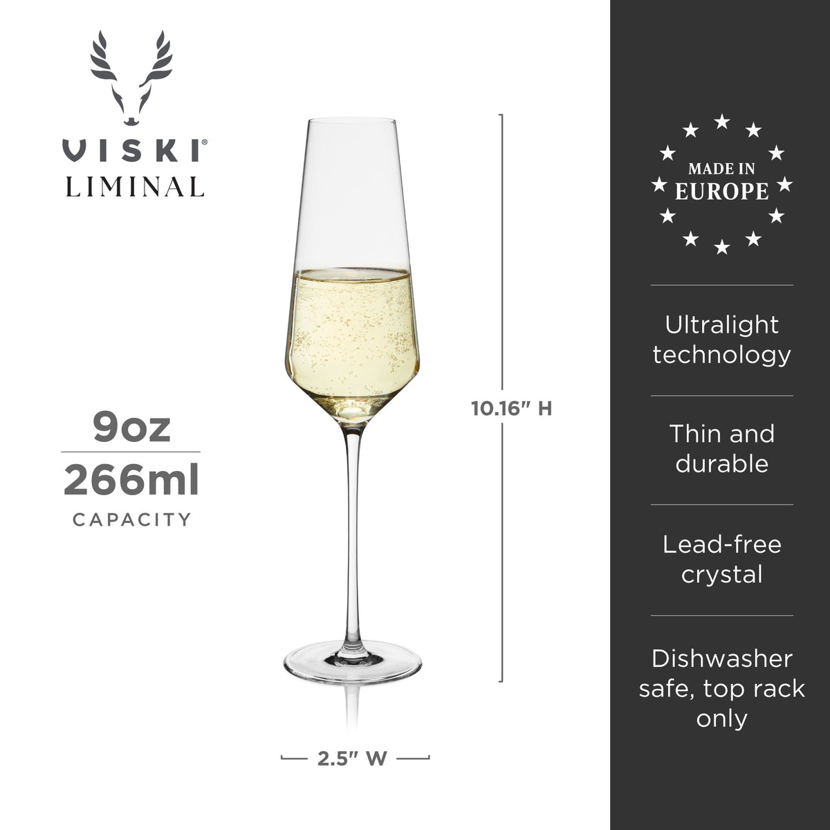 Reserve Liminal Champagne Flutes, Set of 2