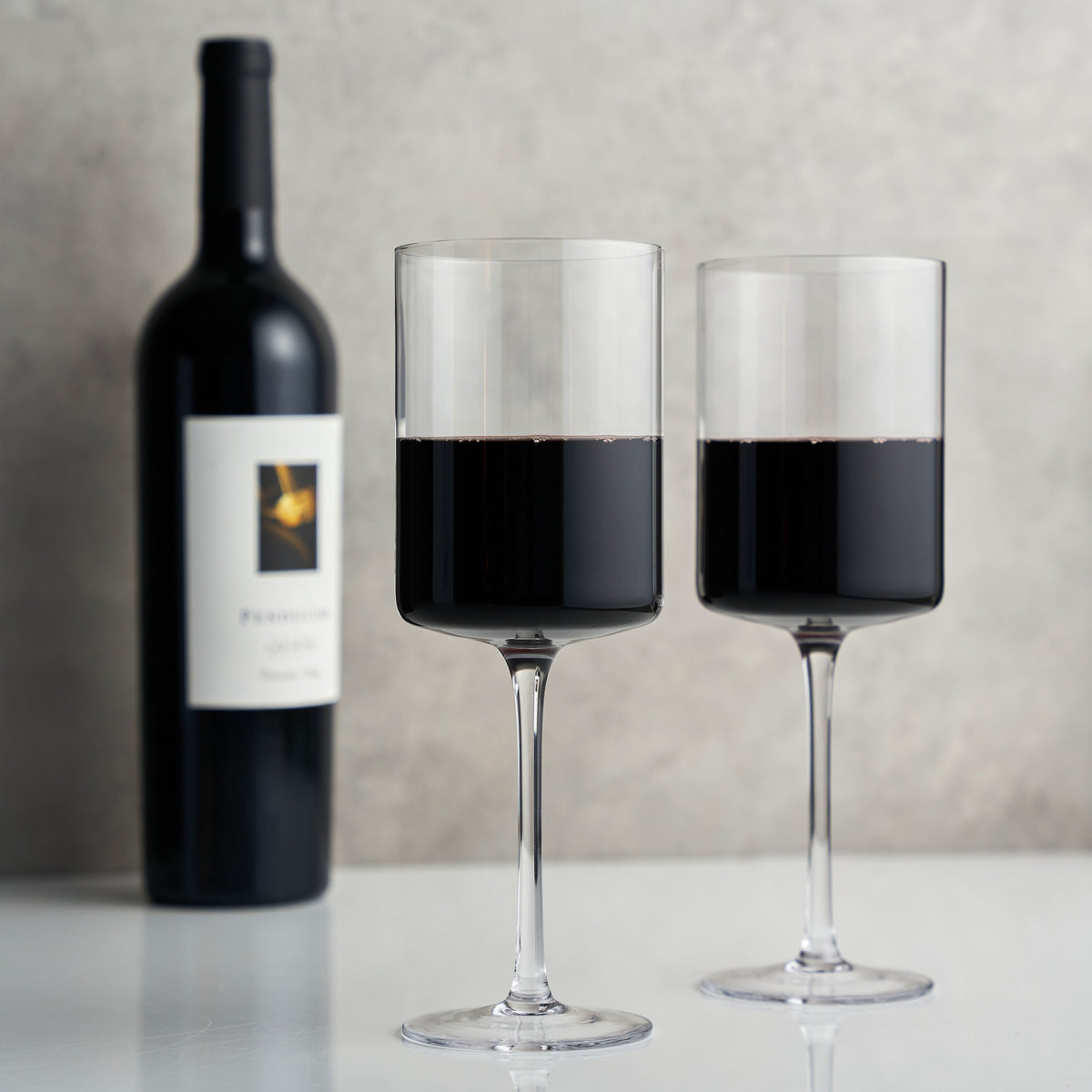 Laurel Crystal Red Wine Glasses, Set of 2